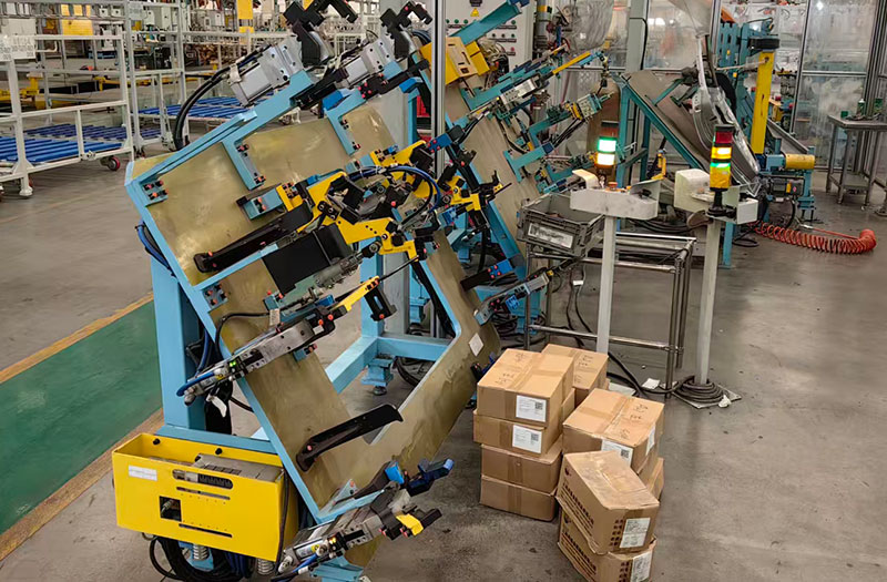 Main components of pneumatic welding fixtures