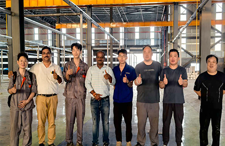 Bus body welding line successfully installed in India